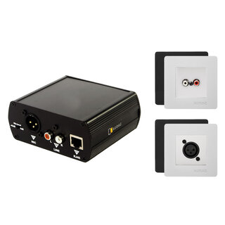 Audac APG20 Set + line & mic in (45x45) White